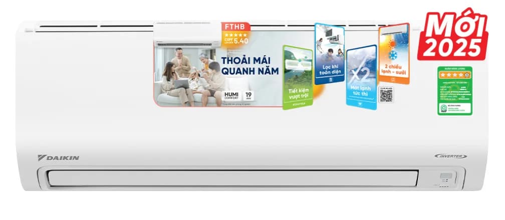 Máy lạnh Daikin Inverter 2.5HP FTKB60ZVMV