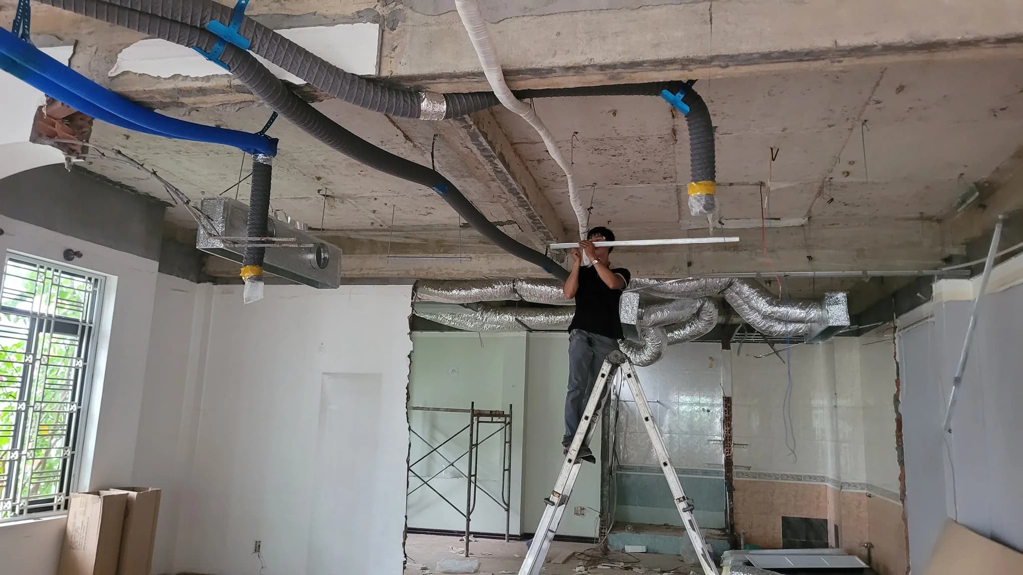 Thiết kế và lắp đặt hệ thống ĐHKK và hệ thống lọc, cấp khí tươi hồi nhiệt cho Villa Mrs. Thắm (Tân Phú) - ảnh 11