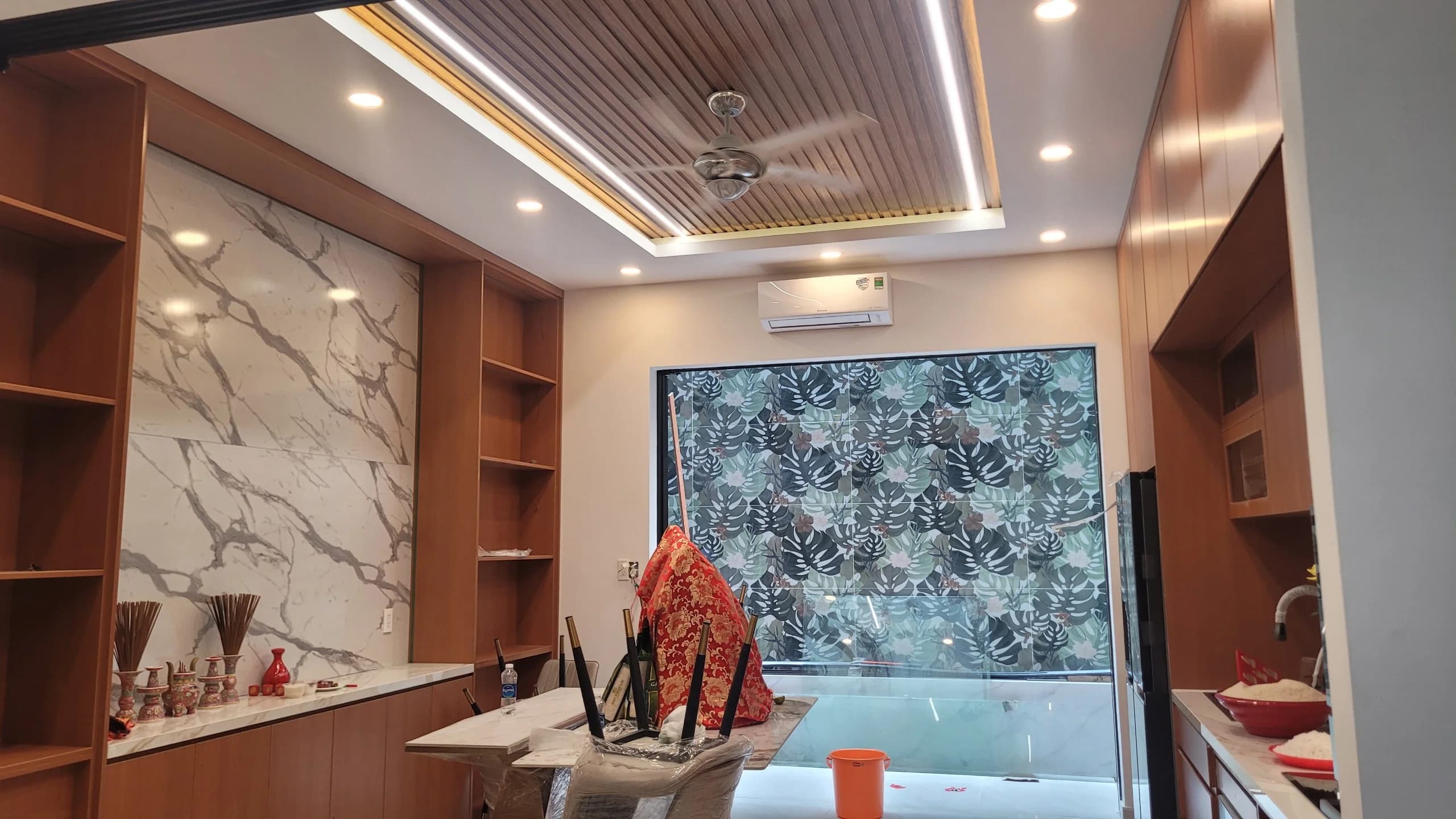 Thi công hệ thống cấp gió tươi thu hồi nhiệt cho nhà hàng chay Liên Hoa (Huyện Bình Chánh)