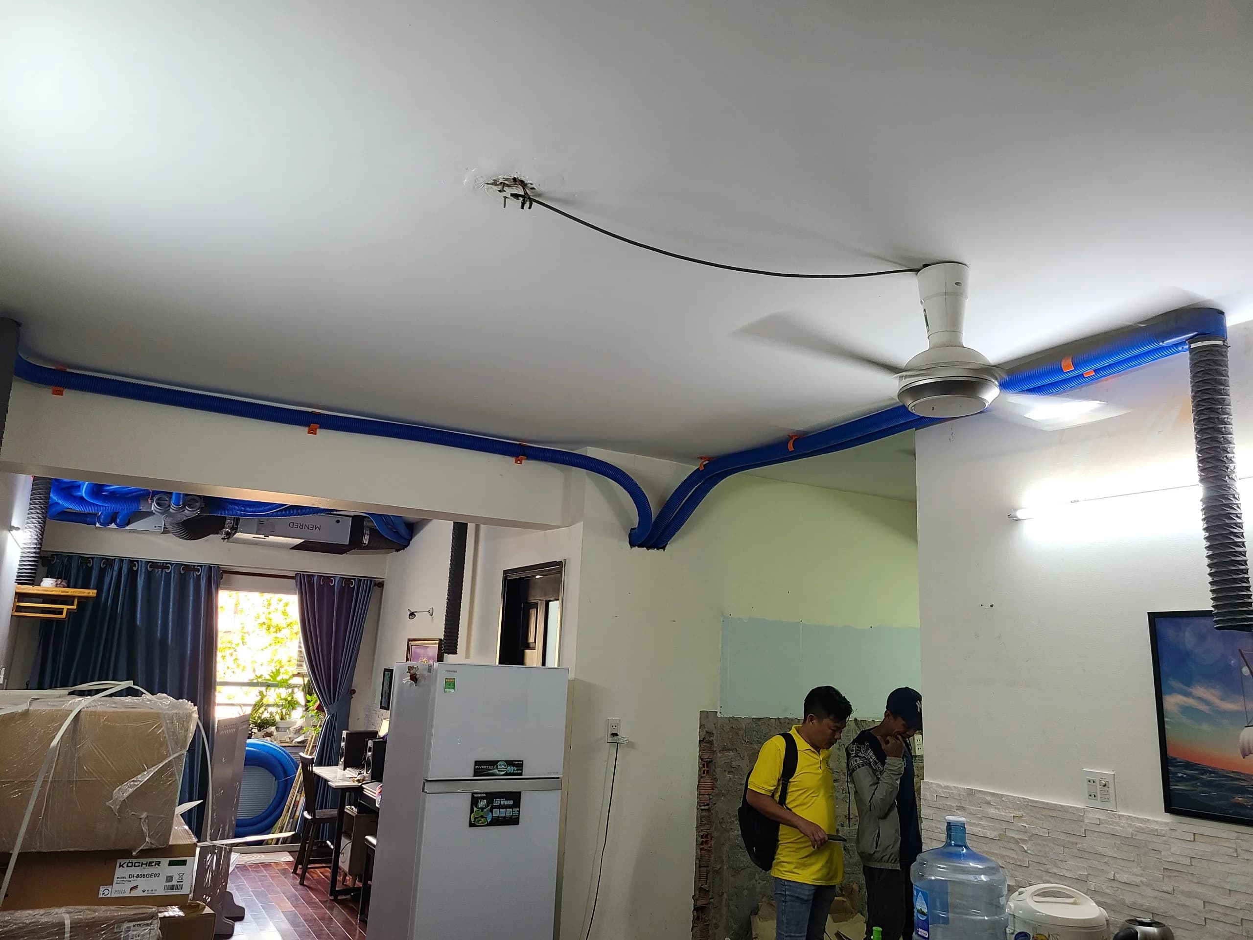 Thiết kế và thi công lắp đặt hệ thống cấp khí tươi thu hồi nhiệt, lọc không khí Menred Hagisu cho căn hộ Khang Gia (Quận Gò Vấp) - ảnh 5