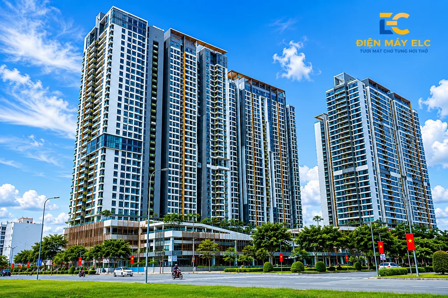 Điện máy ELC hoàn thành hệ thống điều hòa âm trần LG và lọc, cấp khí tươi Menred Hagisu cho căn hộ Feliz En Vista, Quận 2
